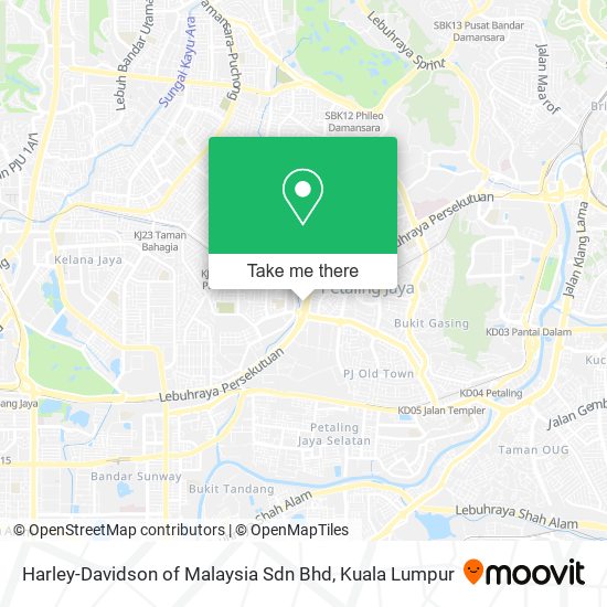 Harley-Davidson of Malaysia Sdn Bhd map