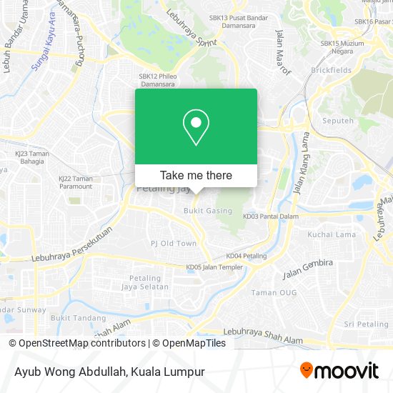 Peta Ayub Wong Abdullah