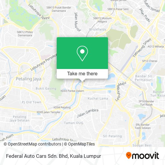 Federal Auto Cars Sdn. Bhd map