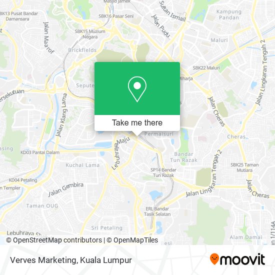 Verves Marketing map