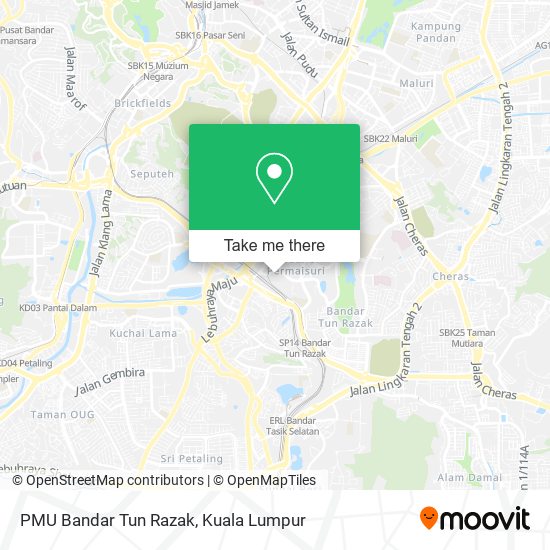 PMU Bandar Tun Razak map