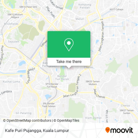 Kafe Puri Pujangga map