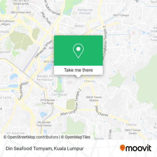 Din Seafood Tomyam map