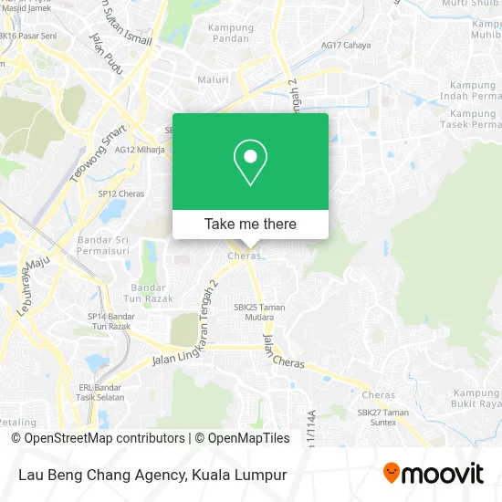Lau Beng Chang Agency map