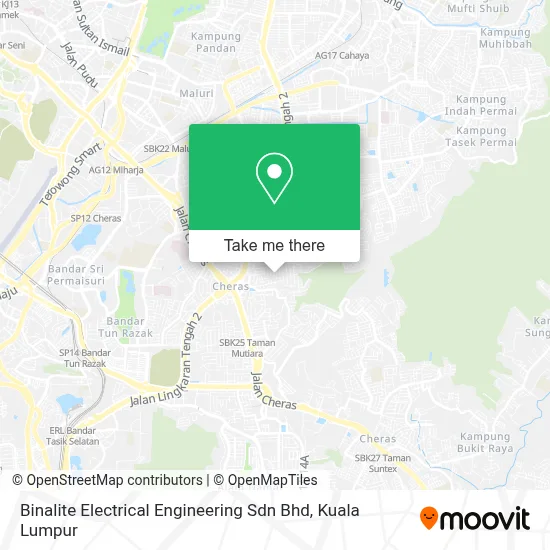 Binalite Electrical Engineering Sdn Bhd map