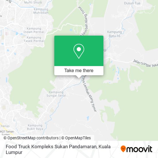 Peta Food Truck Kompleks Sukan Pandamaran