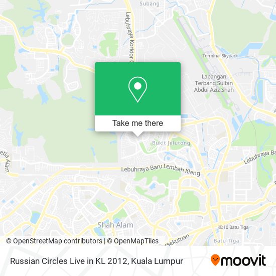 Russian Circles Live in KL 2012 map