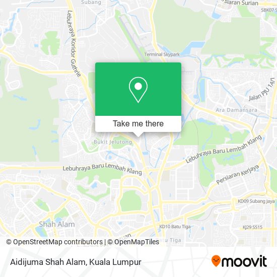 Aidijuma Shah Alam map