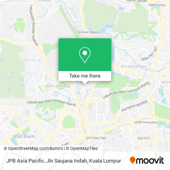 JPB Asia Pacific, Jln Saujana Indah map