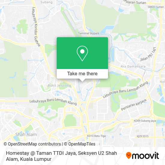 How to Get to Homestay @ Taman TTDI Jaya, Seksyen U2 Shah Alam in ...