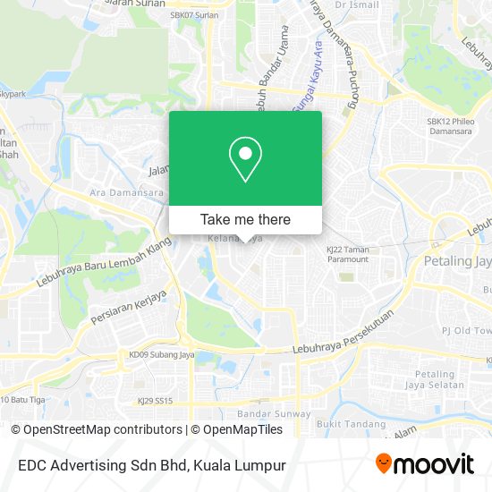 EDC Advertising Sdn Bhd map