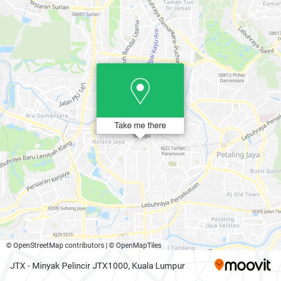 Peta JTX - Minyak Pelincir JTX1000