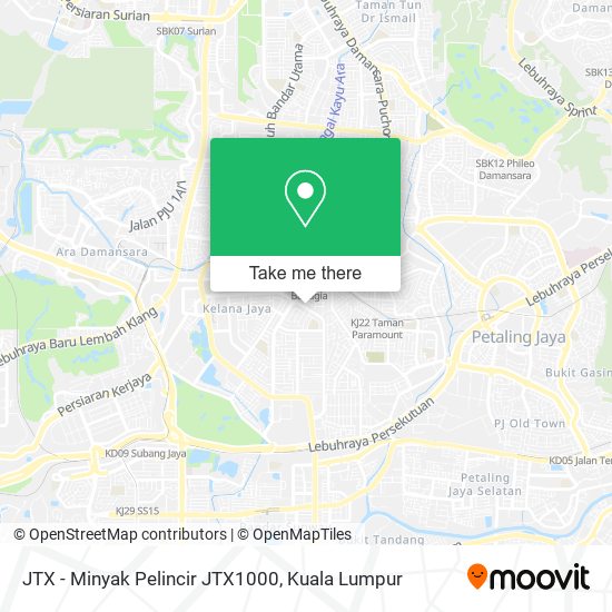 JTX - Minyak Pelincir JTX1000 map