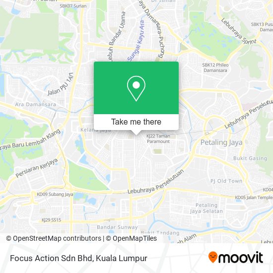 Focus Action Sdn Bhd map