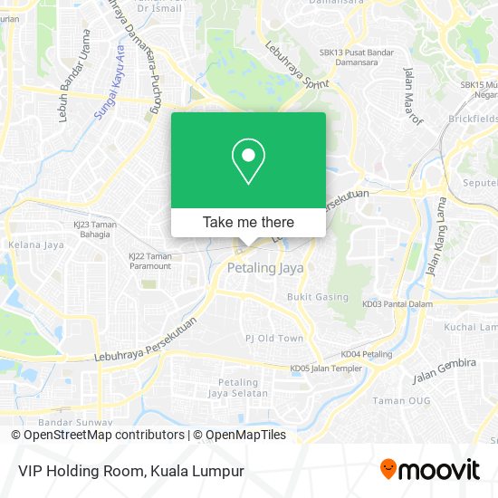 VIP Holding Room map