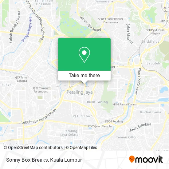 Sonny Box Breaks map