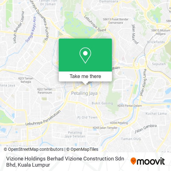 Vizione Holdings Berhad Vizione Construction Sdn Bhd map