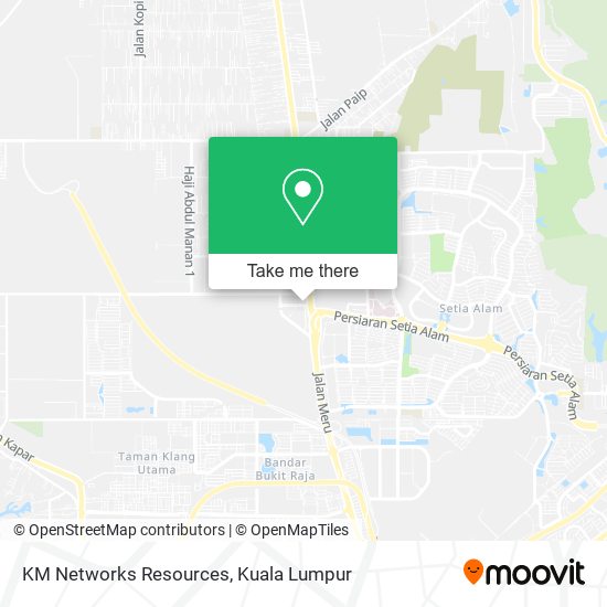 KM Networks Resources map