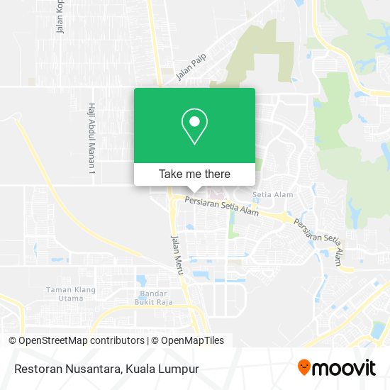 Restoran Nusantara map