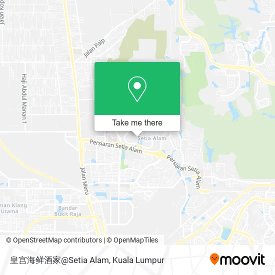 皇宫海鲜酒家@Setia Alam map