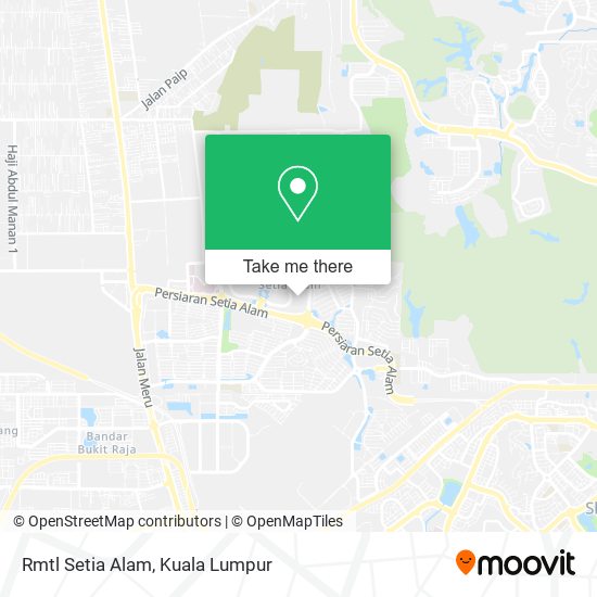 Rmtl Setia Alam map