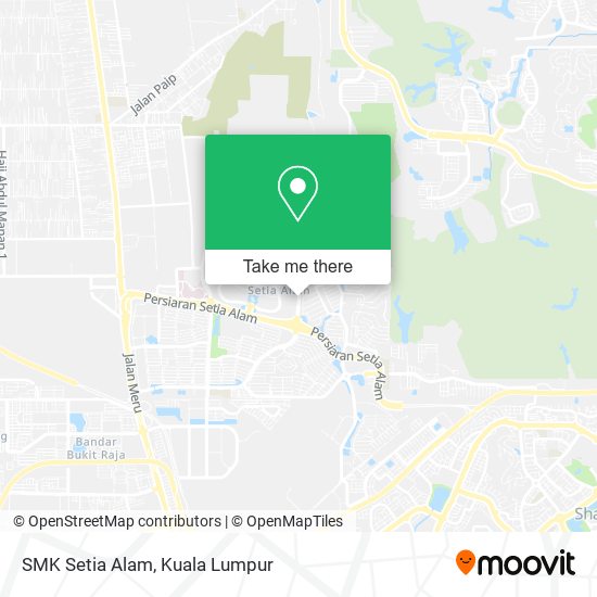 SMK Setia Alam map