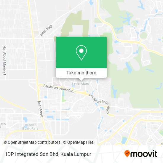 IDP Integrated Sdn Bhd map