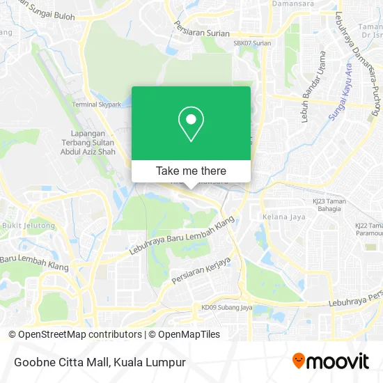 Goobne Citta Mall map