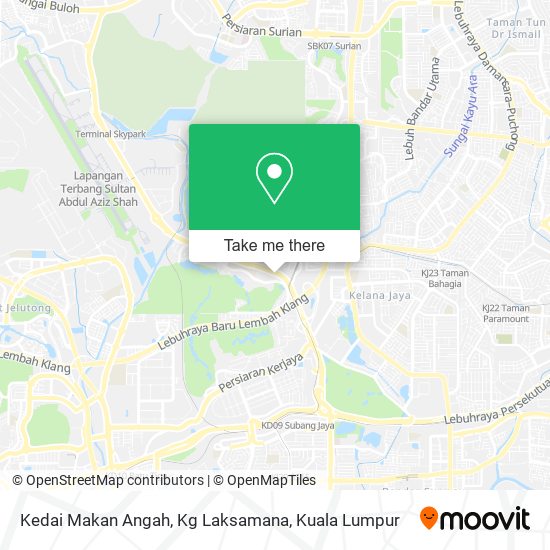 Kedai Makan Angah, Kg Laksamana map