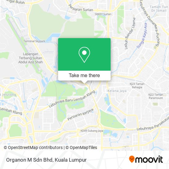 Organon M Sdn Bhd map