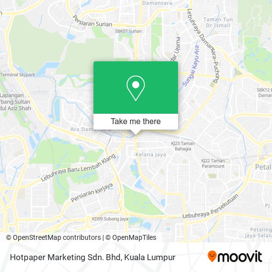 Peta Hotpaper Marketing Sdn. Bhd