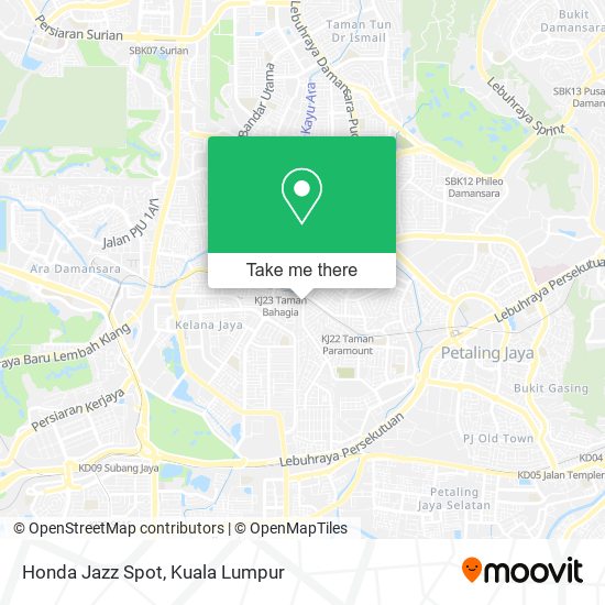 Honda Jazz Spot map