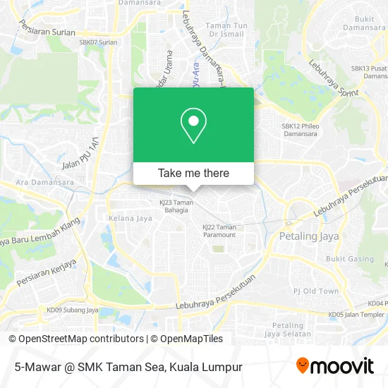 5-Mawar @ SMK Taman Sea map