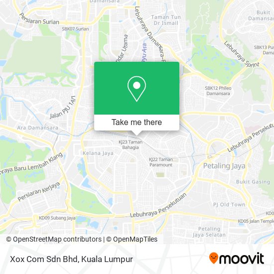 Xox Com Sdn Bhd map