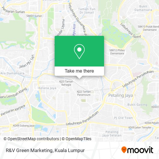 R&V Green Marketing map