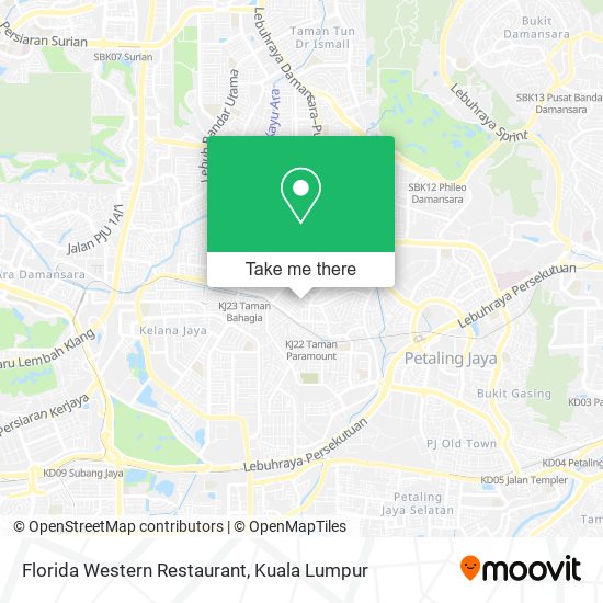Florida Western Restaurant map