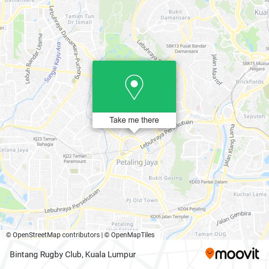 Bintang Rugby Club map