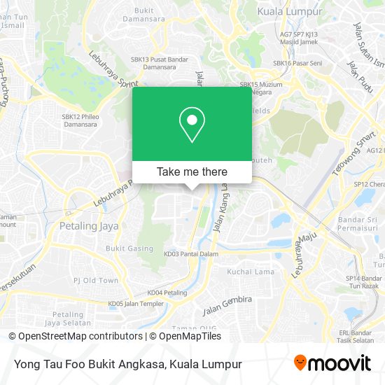 Peta Yong Tau Foo Bukit Angkasa