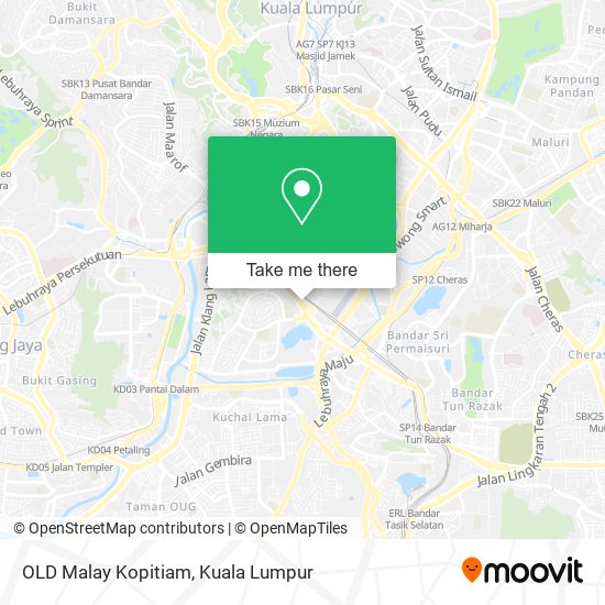 Peta OLD Malay Kopitiam