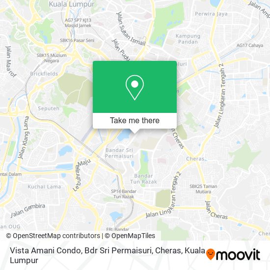 Vista Amani Condo, Bdr Sri Permaisuri, Cheras map