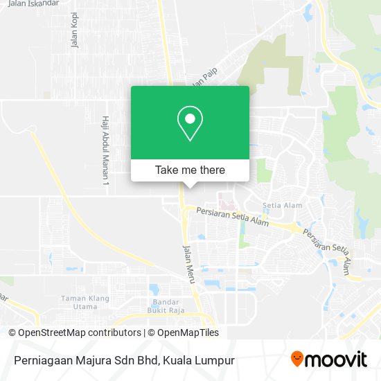 Perniagaan Majura Sdn Bhd map