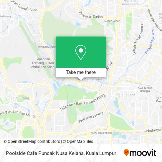 Peta Poolside Cafe Puncak Nusa Kelana