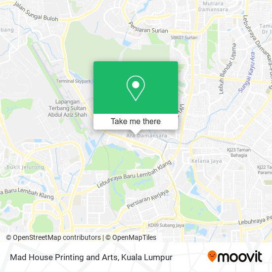 Mad House Printing and Arts map