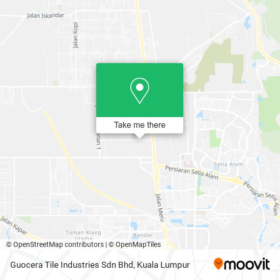 Peta Guocera Tile Industries Sdn Bhd