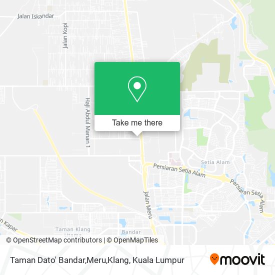 Taman Dato' Bandar,Meru,Klang map