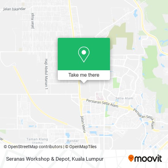 Seranas Workshop & Depot map