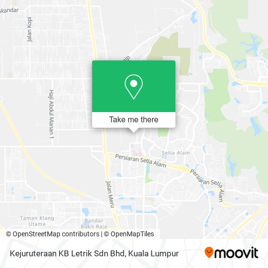 Kejuruteraan KB Letrik Sdn Bhd map