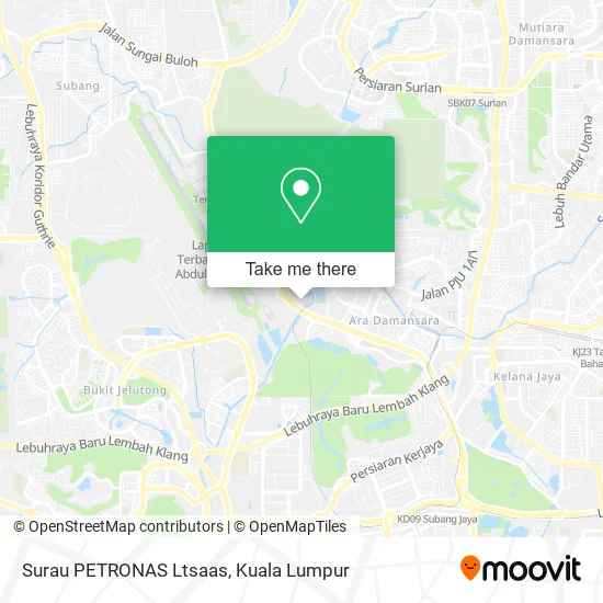 Surau PETRONAS Ltsaas map
