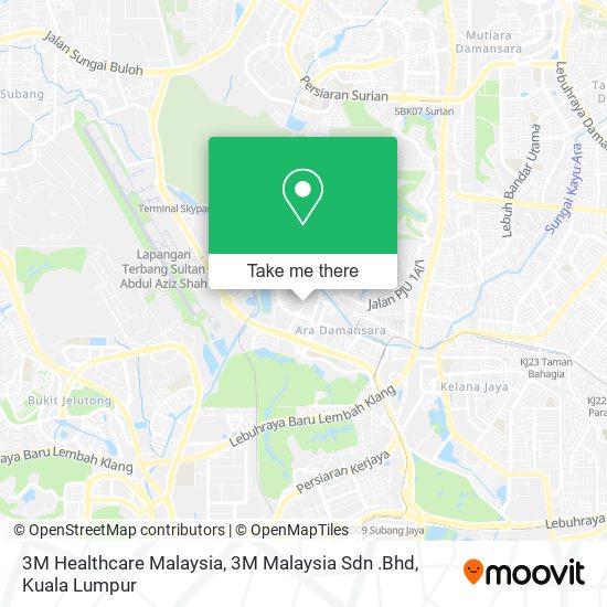 Peta 3M Healthcare Malaysia, 3M Malaysia Sdn .Bhd