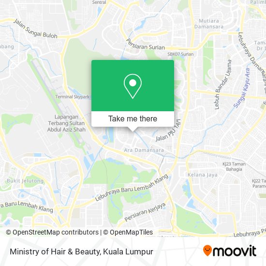 Ministry of Hair & Beauty map